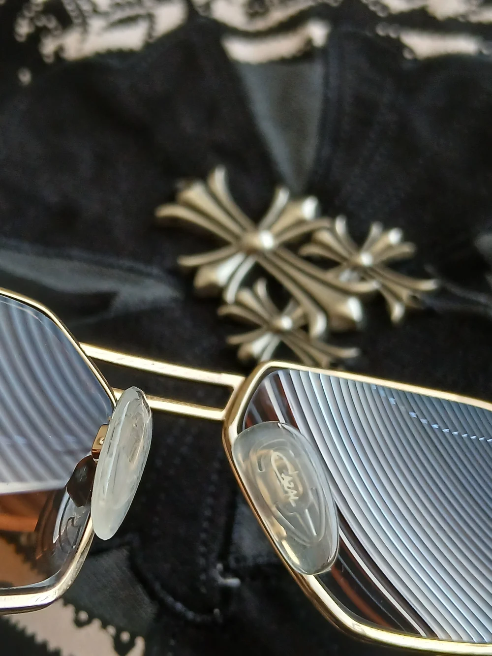 Men's 90s Cazal 980 Sunglasses in Gold with Brown Lenses